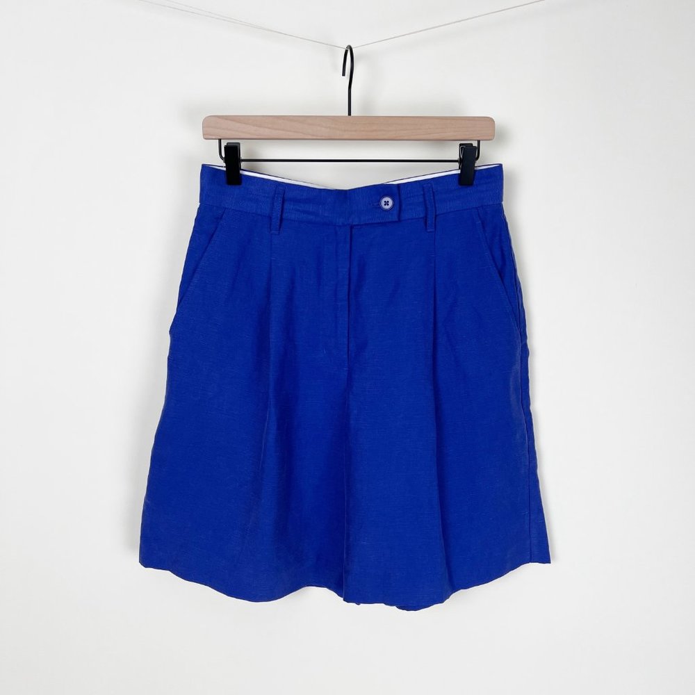Wilfred Size 8 Grape Linen Blend Women's Shorts
